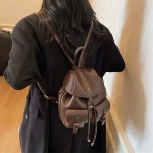 復古雙口袋多背法後背包・3色
