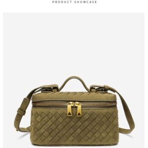 復古編織方盒手提斜背包・17 色可選